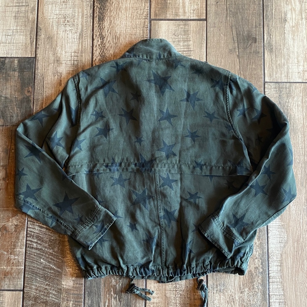 REVOLVE Rails Collins Military Jacket in Sage with Black Stars - Picture 15 of 16